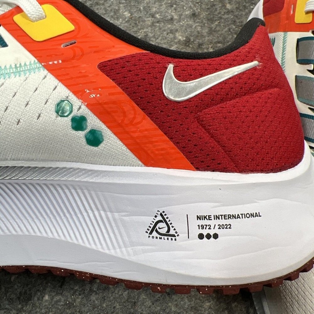 Nike Air Zoom Pegasus 38 - DQ4499 101 - Sail/Black-Red-Men's 13, UK12, EUR 47.5 - Picture 7 of 13